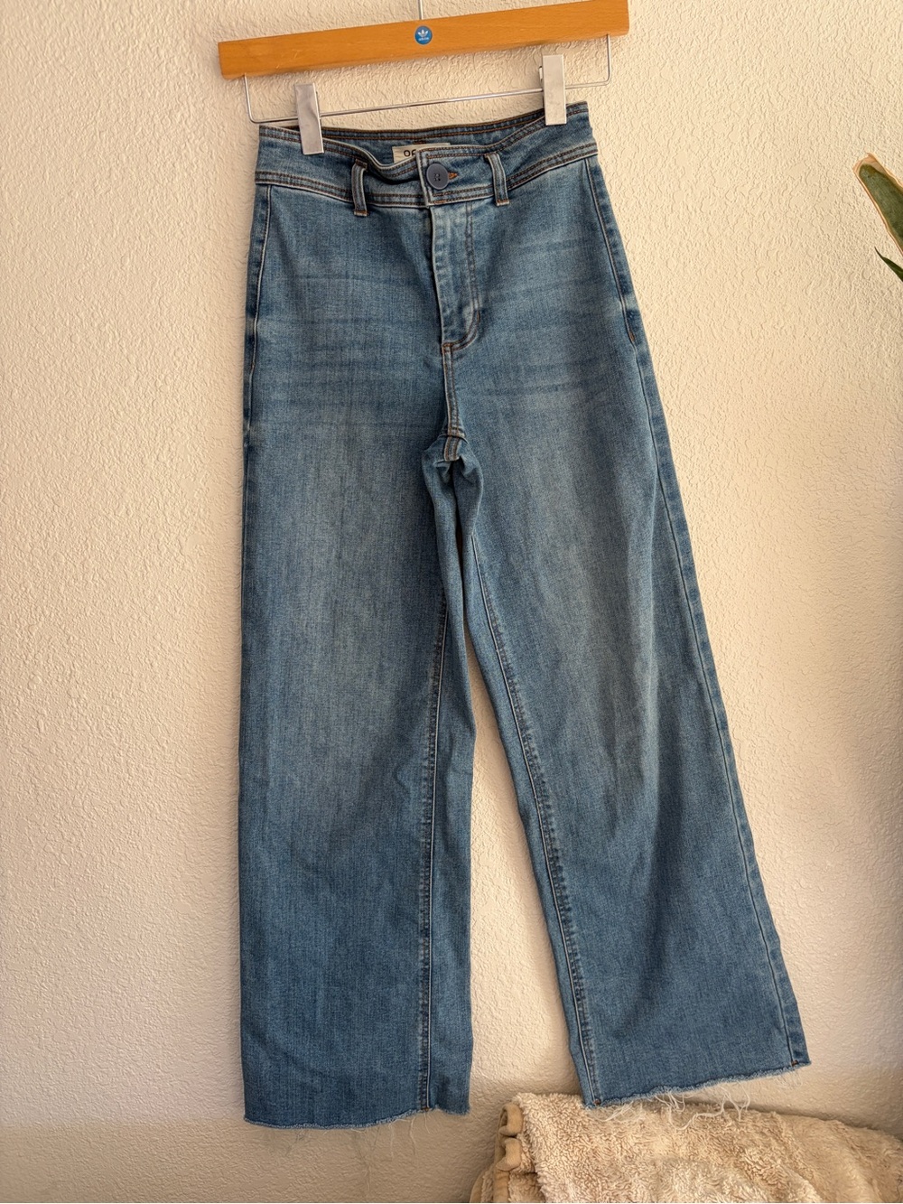 Oat New York Wide-Leg High-Rise Jeans sz 25